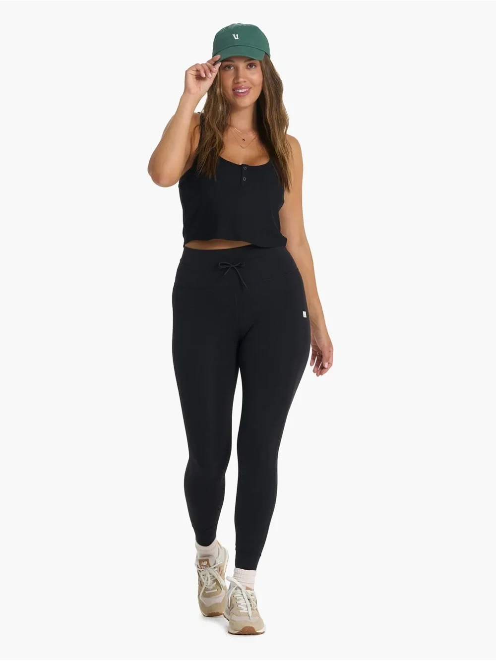 Vuori Black Cove Cropped Tank Size XS - Picture 4 of 6